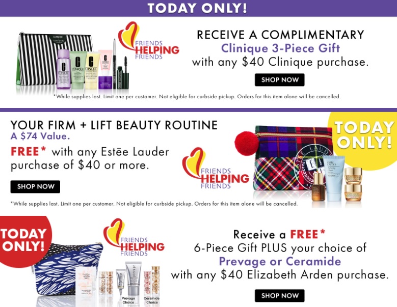 Beauty Event at Boscov’s and more GWP Addict